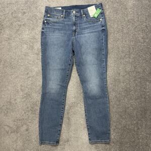 Gap Jeans Womens 12 31 Blue True Skinny Mid Rise High Stretch Denim Pants NWT